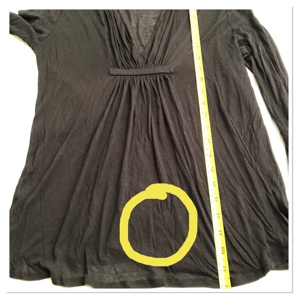 Soft Joie black sheer flowy v-neck top M - Picture 7 of 8